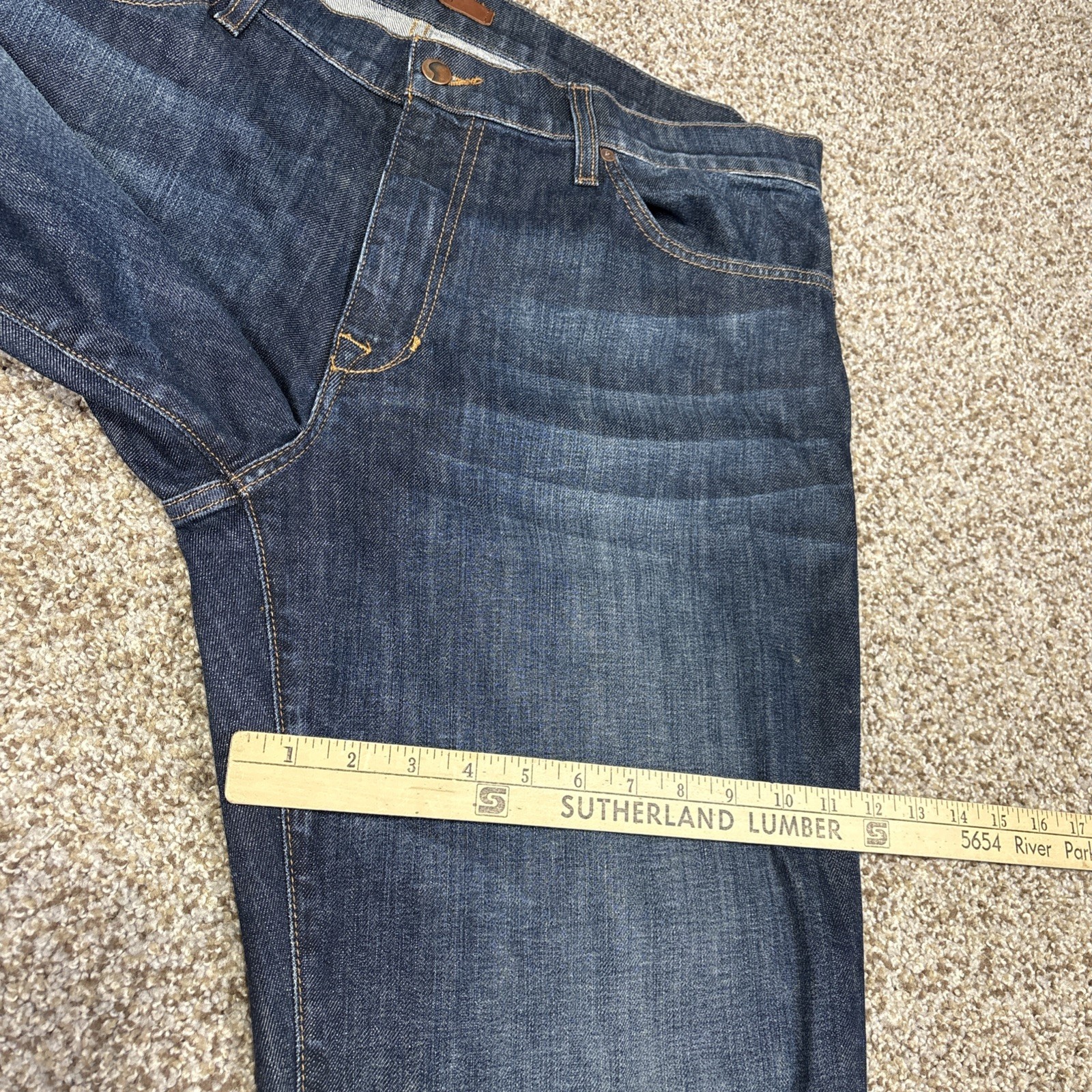 Joes Mens The Classic Straight Leg Jeans 38 (39x34.5) Dark Wash Mid Rise Denim - View 13