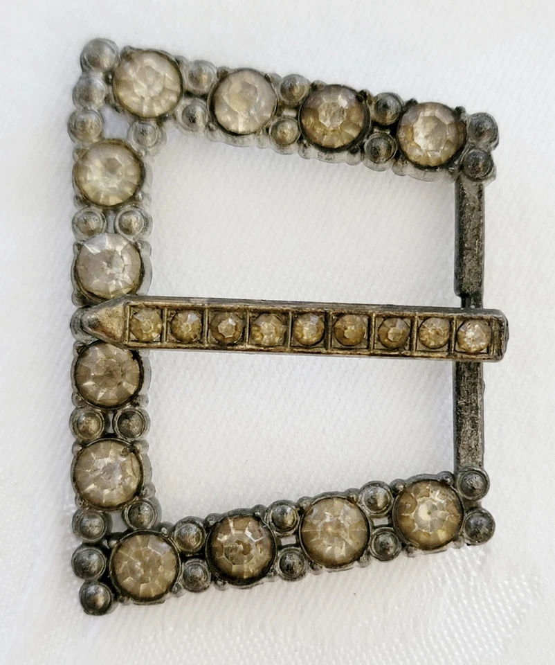 10 Stück 1915-1935 Art Deco Paste Schuh Kleid Fell Clips Strass - Bild 4 von 4