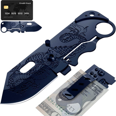 Pocket Knife - 2.36  Folding Sharp Blade with Money Clip - Unique Small Knife wi