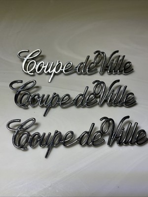 1970 s Cadillac Coupe De Ville Deville Quarter Panel Script ONE PER ORDER *READ*