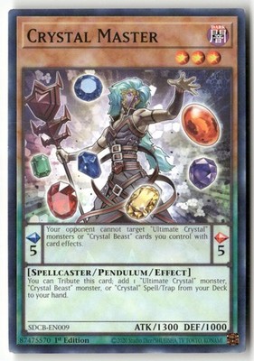 #SDCB-EN009 - Crystal Master - 1st Ed WB1 C Lightly played