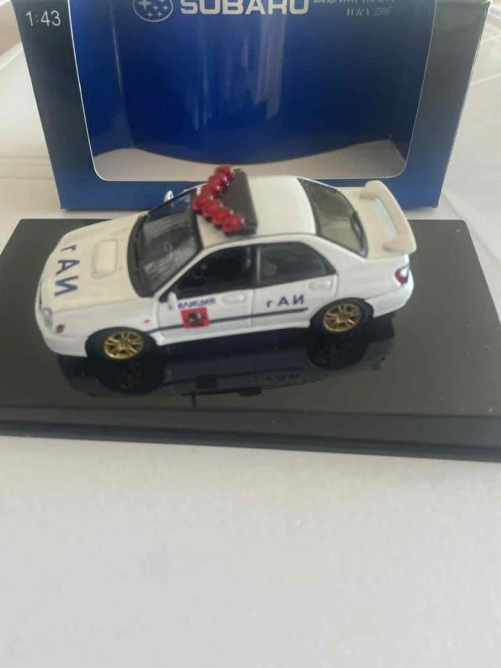 AUTO ART 1/43 IMPRESIONANTE SUBARU NEW AGE IMPREZA WRX STI CÓDIGO 3 POLICÍA MINT EN CAJA Foto 4 de 4