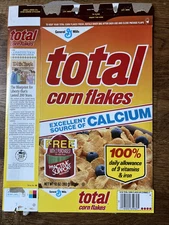 1987 General Mills Total cereal box - FREE L’eggs Active Support Pantyhose