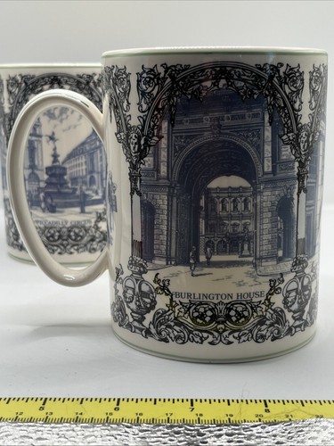 Vintage Wedgwood Piccadilly Circus Burlington House Mugs See Of 2 - Picture 4 of 7