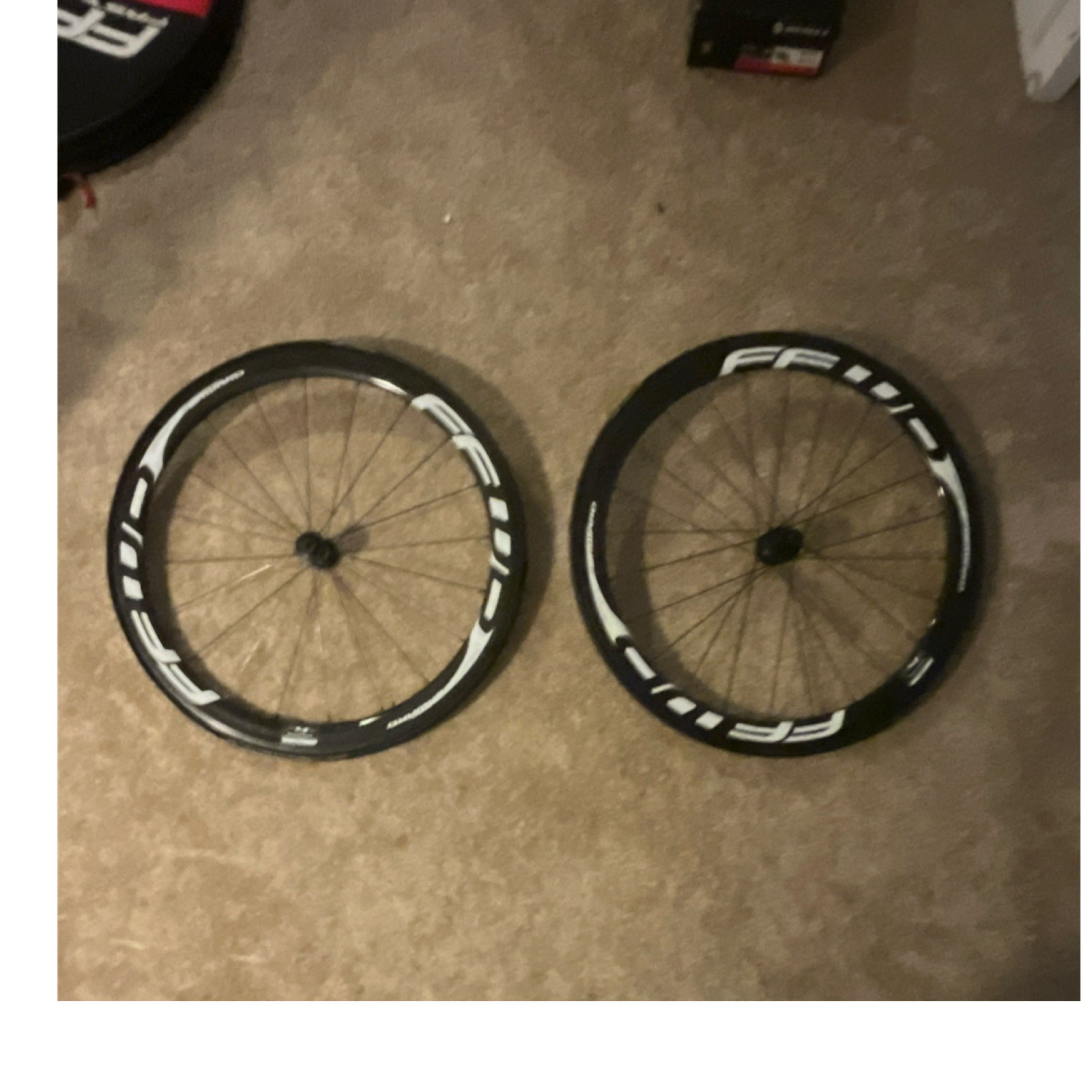 FFWD F4R 700C Carbon Tubular Road Wheelset 45mm Rim Brake Black