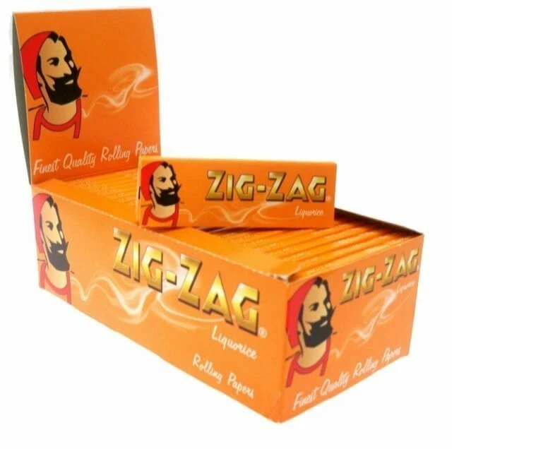 ZIG ZAG zigzag Liquorice Regular Papers - 50 Pieces 1 box sale - image 1 of 1