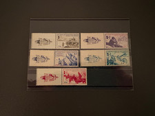 DR Besetzung Frankreich Kriegsdarstellungen Zierfeld 5 Werte kpl. 1942 postfr.