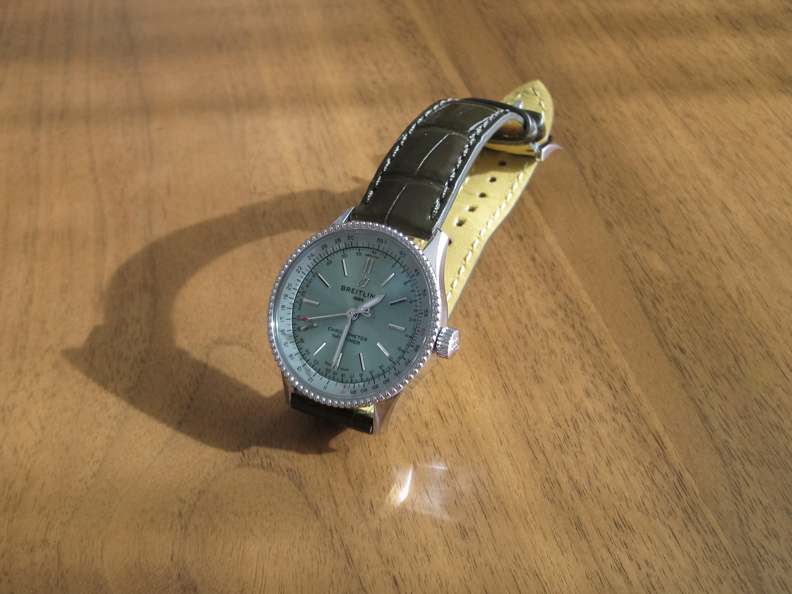 Breitling Navitimer Automatic 35mm Watch - Green … - image 12