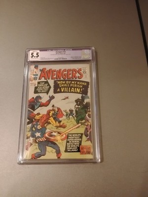 Avengers #15 CGC 5.5 Death Of Original Baron Zemo Marvel Comics 4/65 Lee/Kirby