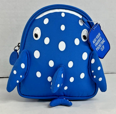 BNWT Bath & Body Works Miniature Cute Whale Backpack Blue Ocean Sea Life Bag