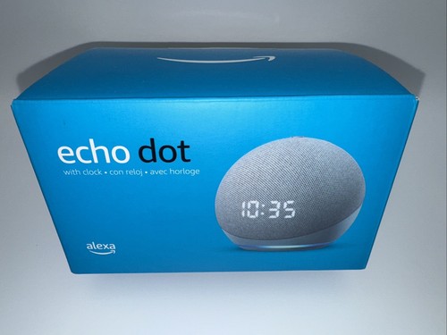 Amazon Alexa Echo Dot (4th Gen) Smart Speaker with Clock Twilight Blue +Box +Doc - Picture 2 of 10