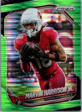 2025 Panini Prizm #28 Marvin Harrison Jr. Neon Green Pulsar