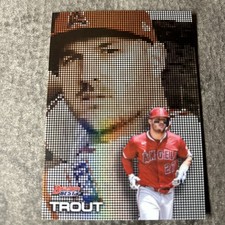 2025 Topps Bowman's Best Pixel Portraits Mike Trout #P-9 Angels SP QI95