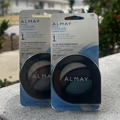 Almay Intense i-Color Evening Smoky Trio Eyeshadow 150 Blue Gray White