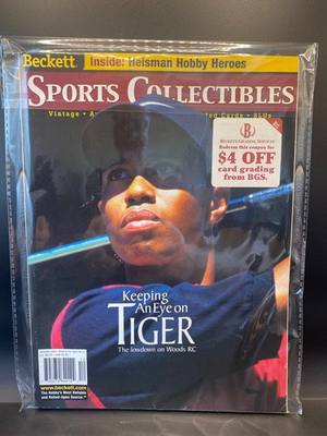 #ad Tiger Woods Beckett Sports Collectibles Magazine Dec. 2000 Issue# 116 $6.00