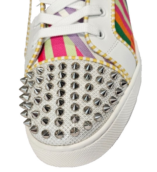 $1,295 CHRISTIAN LOUBOUTIN Lou Spike High-Top Sneakers (45.5 EU; 12.5 US)  NEW image 6