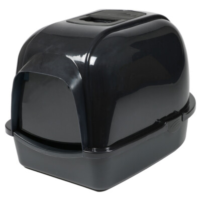 Katzentoilette Eclipse 60 schwarz von Europet Bernina mit Kohlefilter und Griff