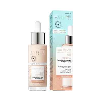 Eveline Serum Shot nergiespendendes Serum g. Augenschwellung,5% Koffein- 30 ml