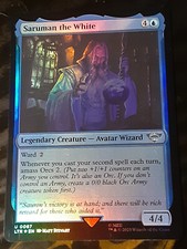 Saruman the White FOIL , Lord of the Rings , NM , MTG , FREE SHIPPING