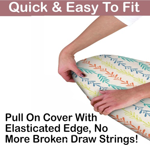 Ironing Board Cover Elasticated Easy Fit Double Layer Heat Reflective Backing - Picture 52 of 67
