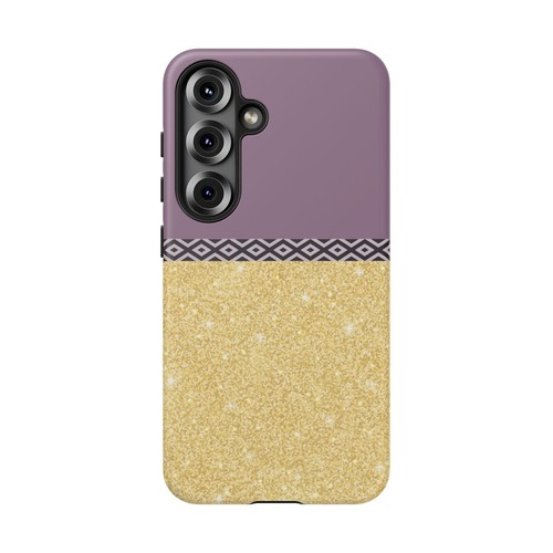 Purple and Shimmer Gold Tough Phone Case for Iphone Samsung Galaxy Google pixel - 第 218/289 張圖片