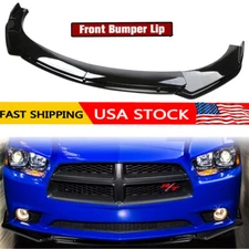 Glossy Black Front Bumper Lip Splitter Spoiler Body For Dodge Charger Spoiler