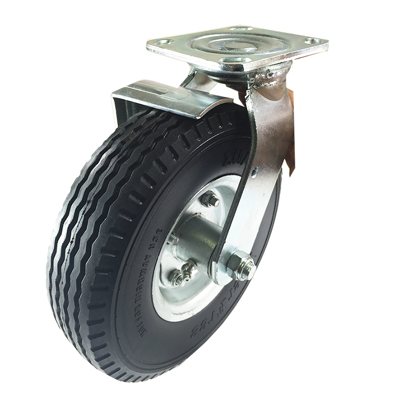 8 Roues Pneumatiques 8x2.5 Pouces Pivotantes (foam Flat Free) - Pour Chariot, Brouette, Meuble - WeldAwire