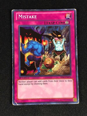 YUGIOH MISTAKE SHSP-EN076 1ST SECRET HP/ CREASES | eBay