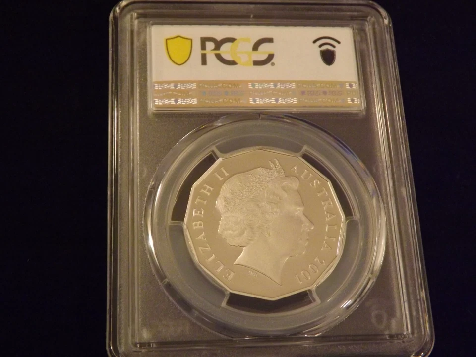 2001 50 C Norfolk Island Australia PCGS PR 70 DCAM - Image 2 of 2