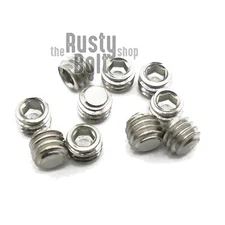 M4 x 3mm, Socket Set Screw Flat Point, A2 304 18-8 Stainless Steel