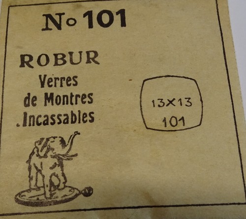 Verre De Montre Carré 13x13mm - Remplacement Neuf - Marque ROBUR