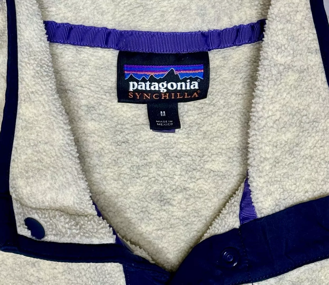 patagonia synchilla snap t fleece oatmeal heather sweater