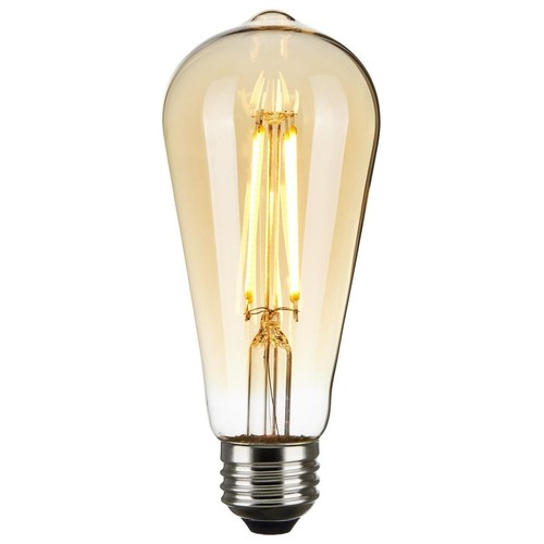Satco S9578 - 4.5 Watt ST19 LED Vintage Amber Light Bulbs - 2000K (6 Pack) - Picture 3 of 7
