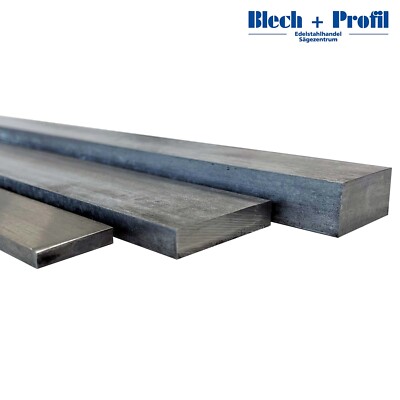 Edelstahl Flachstahl 1.4301 blank 70x30mm - 150x15mm Länge bis 3m V2A Flacheisen