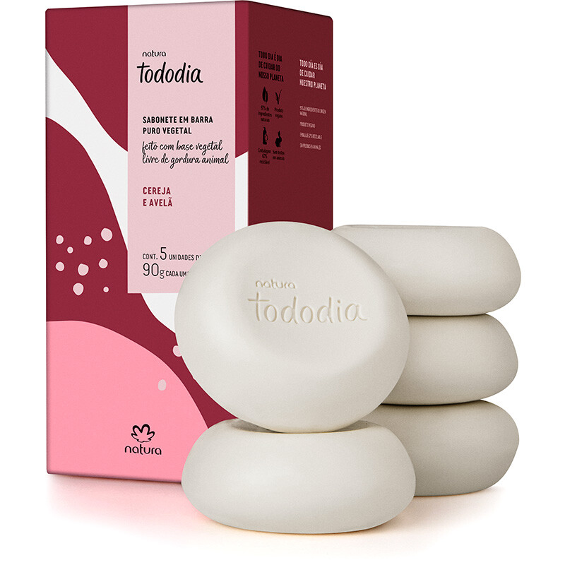 Buy NATURA TODODIA SOAP X5 VARIOUS SCENTS COCOA, PECAN NUT, RED
