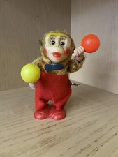 Vintage Clockwork Musical Monkey With Rattling Maracas