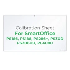 Plustek Calibration Sheet - for - PS186 / PS286 plus / PS3140U - 17-09-02033-2-C