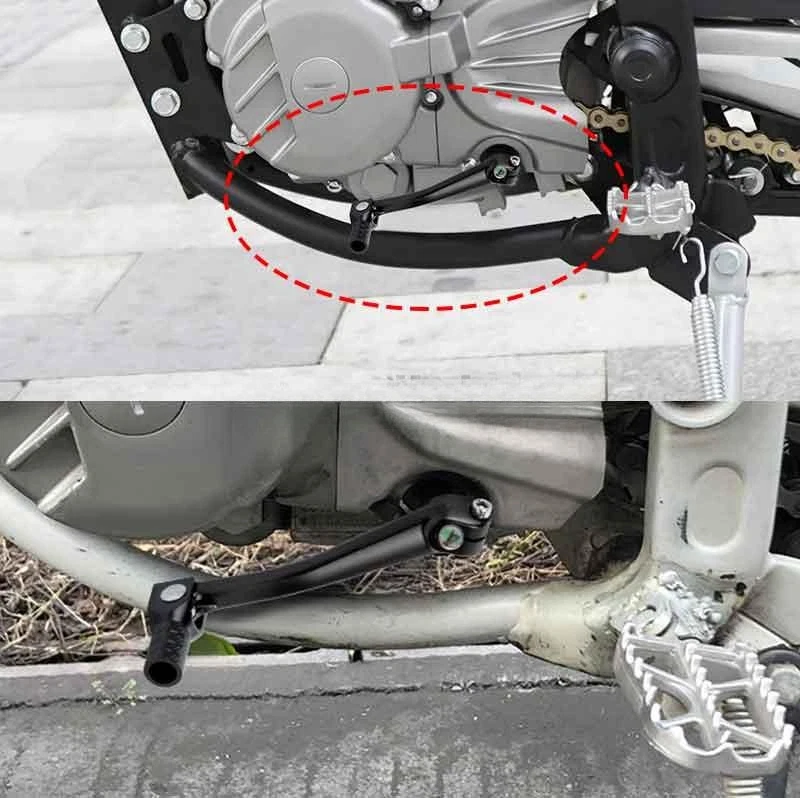 Gear Shifter Shift Lever Pedal Aluminum For Honda CRF80F XR100R XR80R CRF230F BK - Image 4 of 4