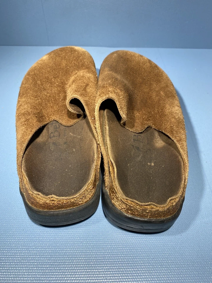 Zuecos sin cordones Betula by Birkenstock Amsterdam unisex L7M5 fieltro lana marrón mula Foto 4 de 4