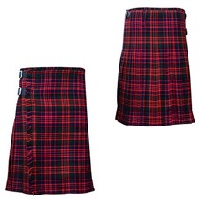 Men  s MacDonald Tartan Kilt   5-Yard, 13oz Wool Blend, Traditional Scottish Wear