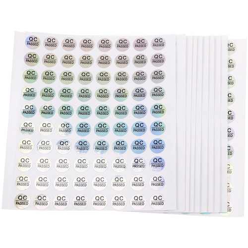 800PCS Etichette Autoadesive QC Passate Qualità Magazzino Adesivi Verifica Testato - Foto 8 di 12