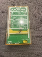 Tomy Pocket Game TOUCHDOWN 7029 Football Tested & Works VTG Handheld