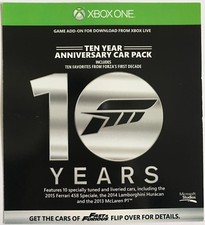 Forza 6 Ten Year Anniversary Car Pack DLC Add-On for Xbox One X1