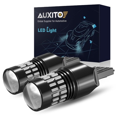 AUXITO 2PCs 7443 7440 Super Strobe Flash Blinking Tail Brake Stop LED Light Bulb