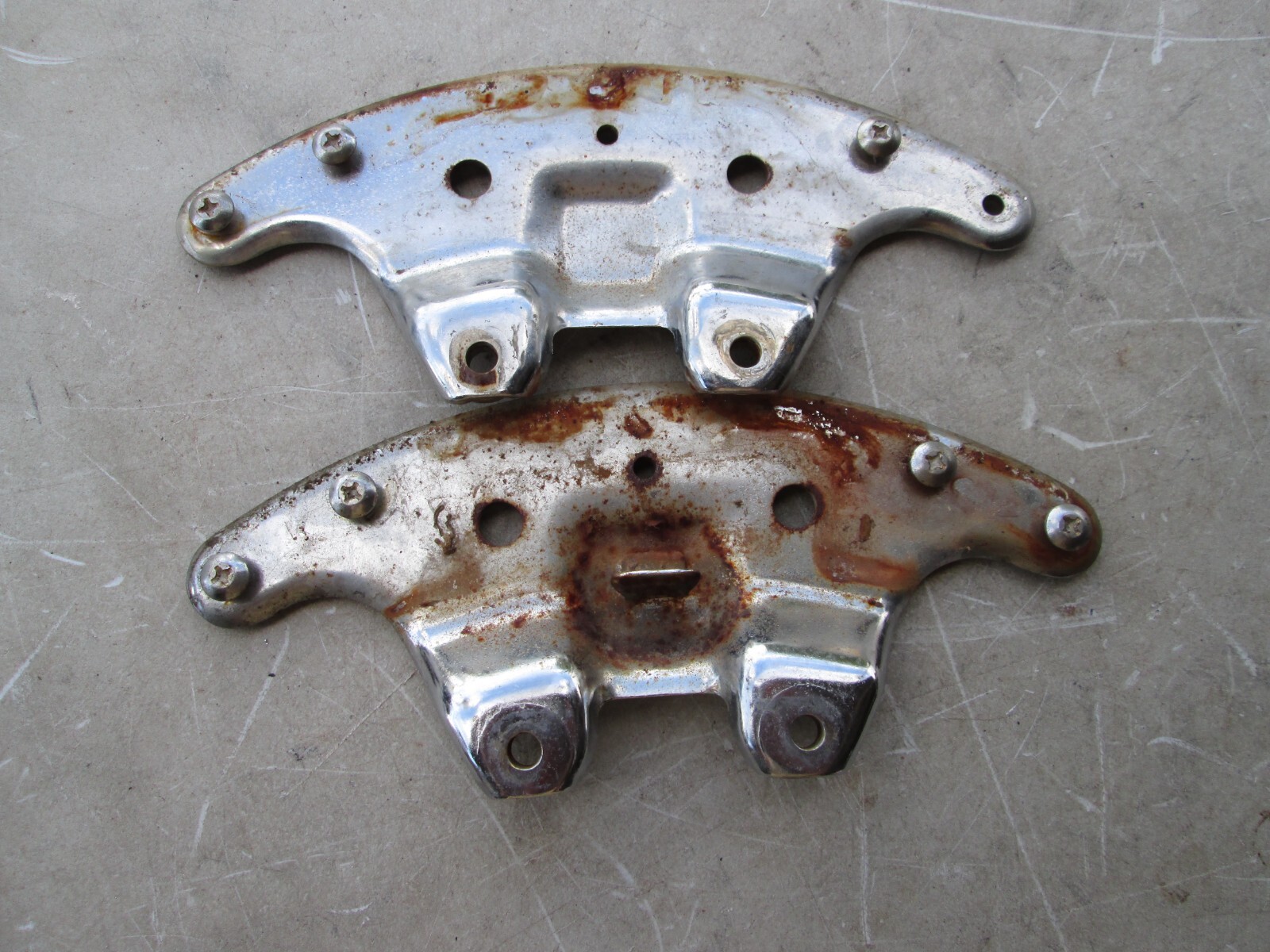 HarleyDavidson Chrome Front Fender Mounts Shovelhead FL FLH eBay