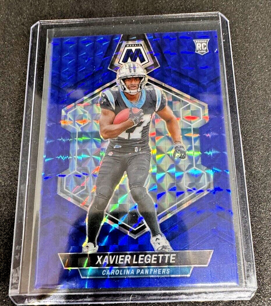 2024 Panini Mosaic Xavier Legette Blue Mosaic  #332 #10/99  RC Panthers