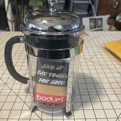 Starbucks Bodum French Press 34 Silver And Glass