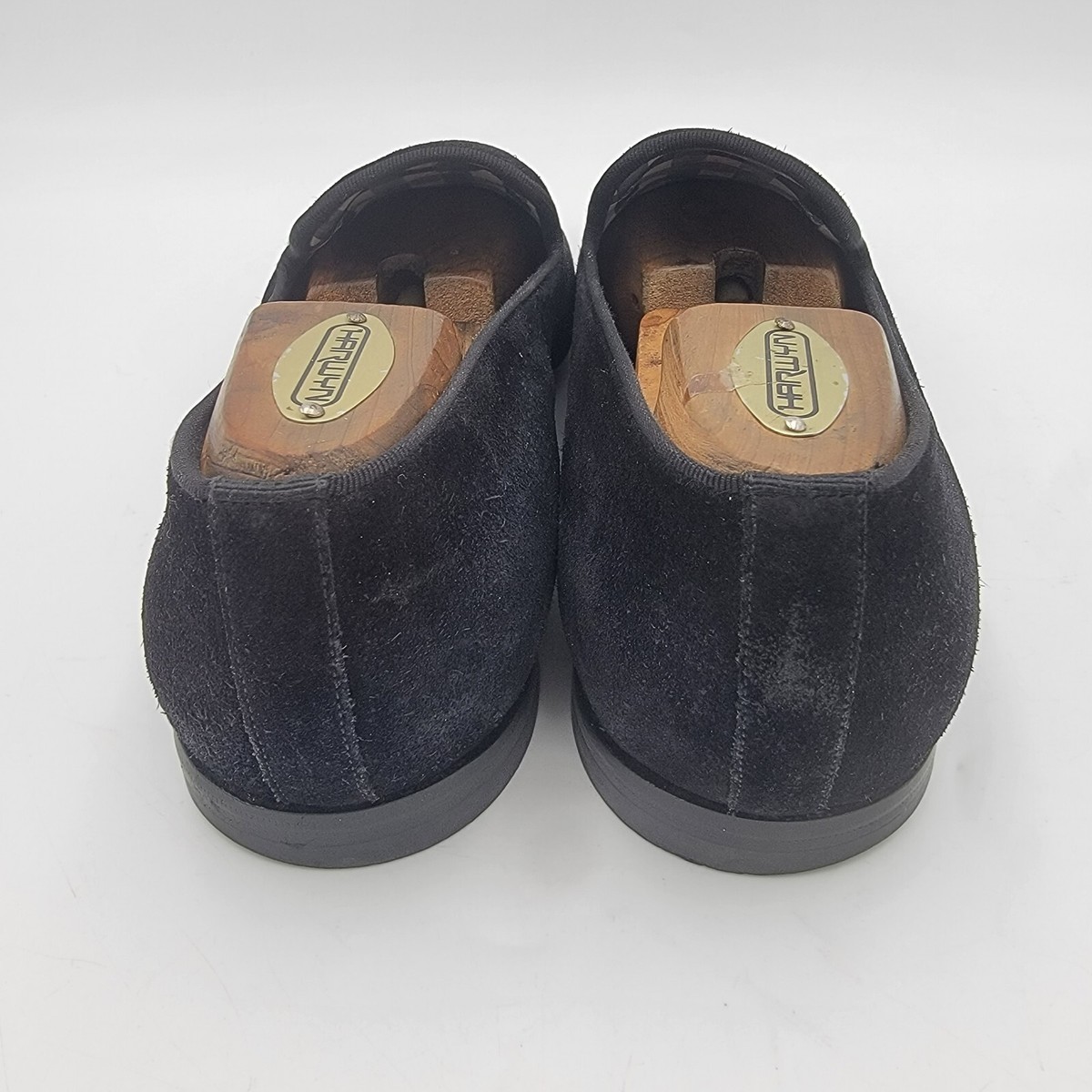 Authentic Louis Vuitton Men Black Suede Loafers LV 9 US 9.5  display picture 2