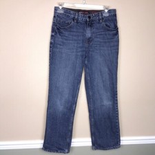 Hawk Youth Boys  Straight Leg Medium Wash Casual Skater Denim Jeans Sz 16