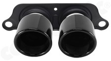 CARGRAPHIC Sport-Endrohre 100mm Edelstahl Glanz-Schwarz für 997 GT3 / RS Auspuff